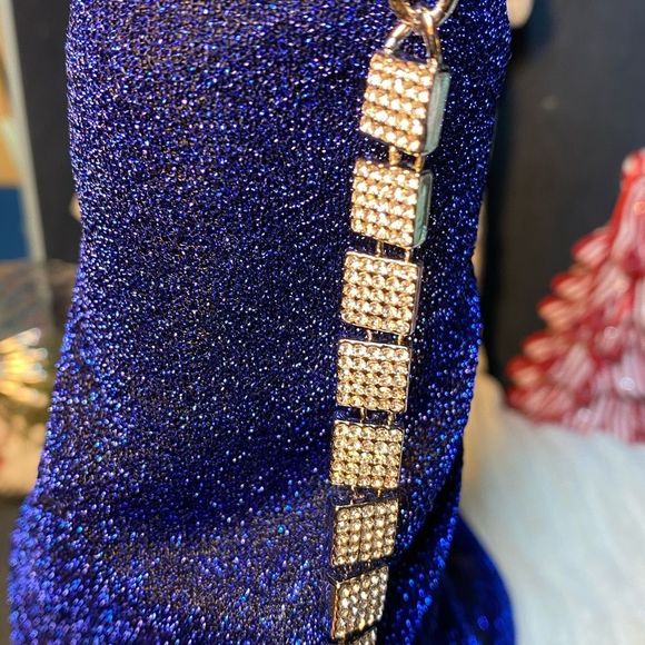 NWT 💎 DESIGNER INSPIRED SPRITZ STATEMENT NECKLACE STUNNING SILVER CZs - Picture 8 of 14